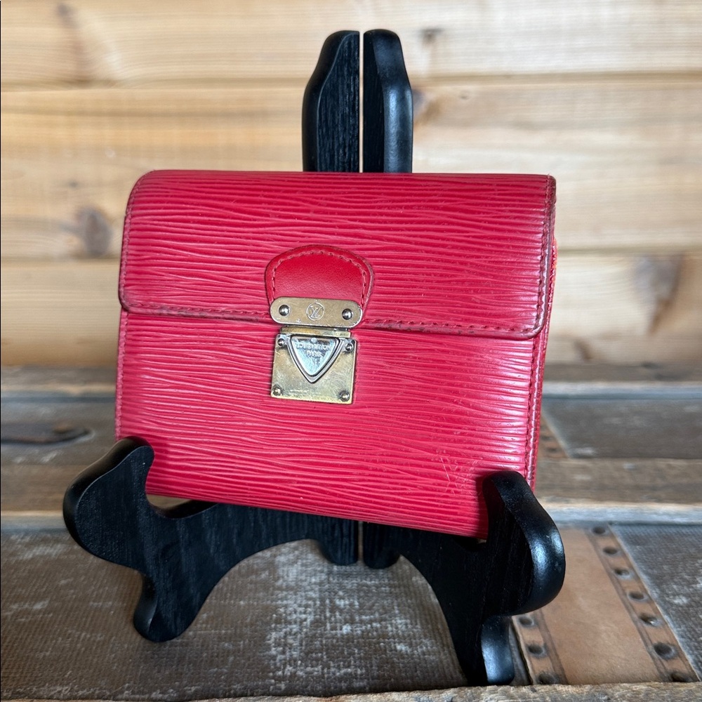 Louis Vuitton Epi Koala Red Compact Wallet